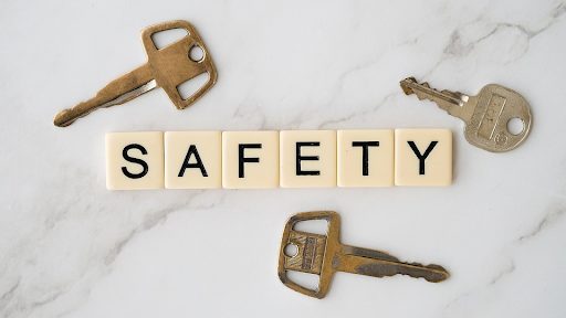 Safety image of keys on the counter