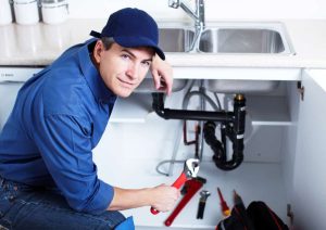 Plumber repair sink